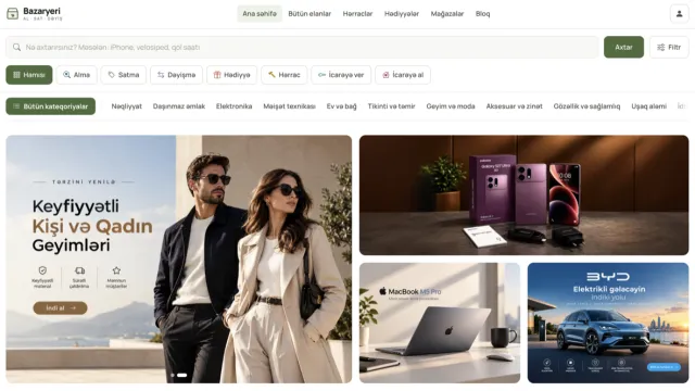 E-Ticarət Marketplace Platforması