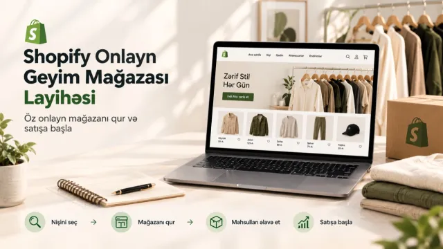 Shopify Onlayn Geyim Mağazası Layihəsi