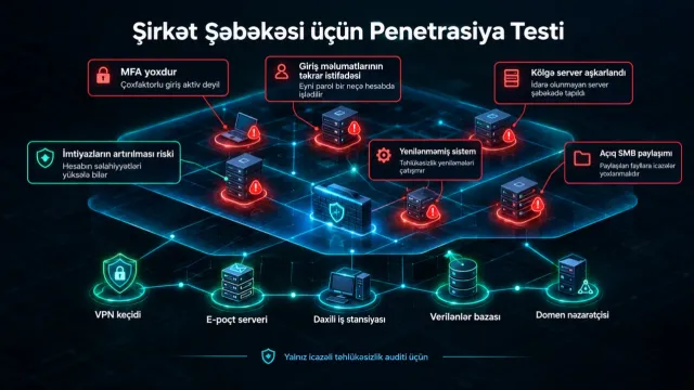Şirkət Şəbəkəsi üçün Penetrasiya Testi